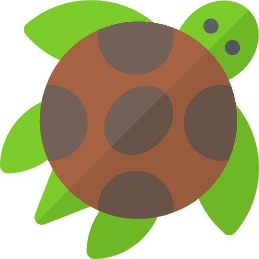 żółw Basic Rounded Flat ikona