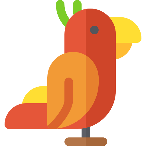 papegaai Basic Rounded Flat icoon