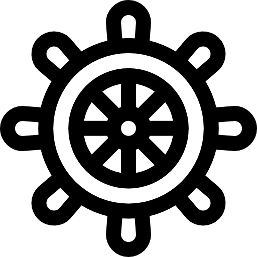 Rudder Basic Rounded Lineal icon