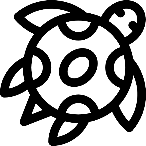 żółw Basic Rounded Lineal ikona