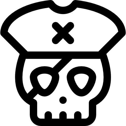 Череп Basic Rounded Lineal иконка
