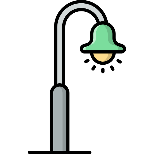 straßenlampe Generic Outline Color icon