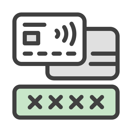 Card security code Generic Outline Color icon