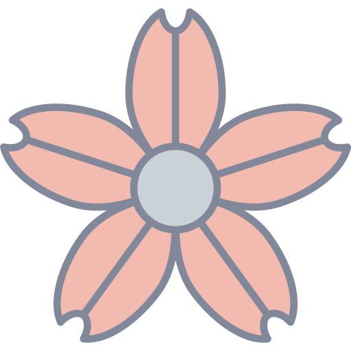 kwiat wiśni Generic Outline Color ikona