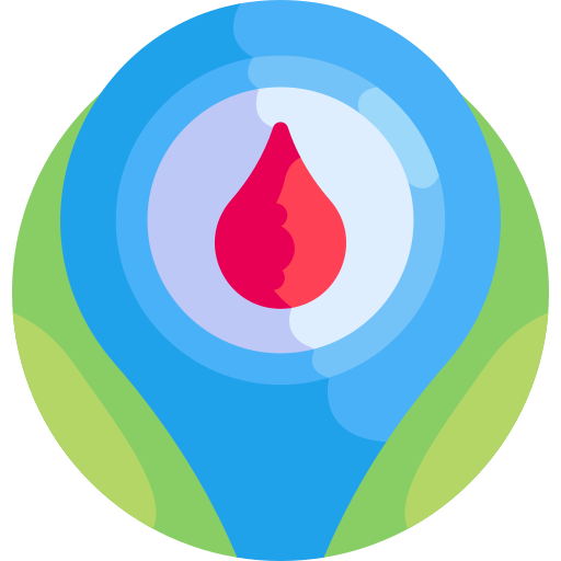 Blood Detailed Flat Circular Flat icon
