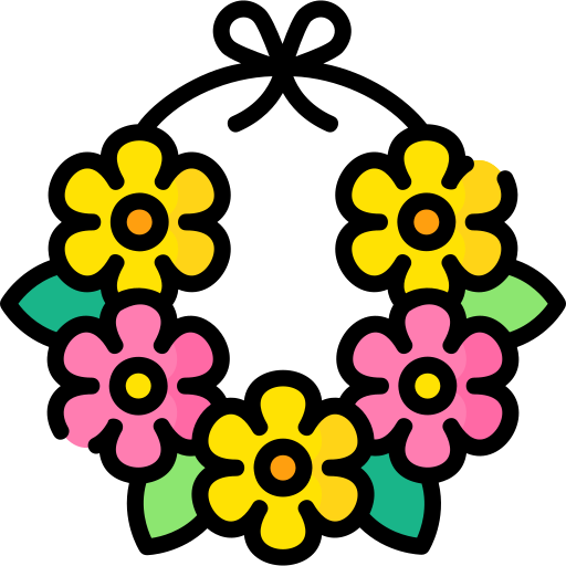 naszyjnik z kwiatami Special Lineal color ikona