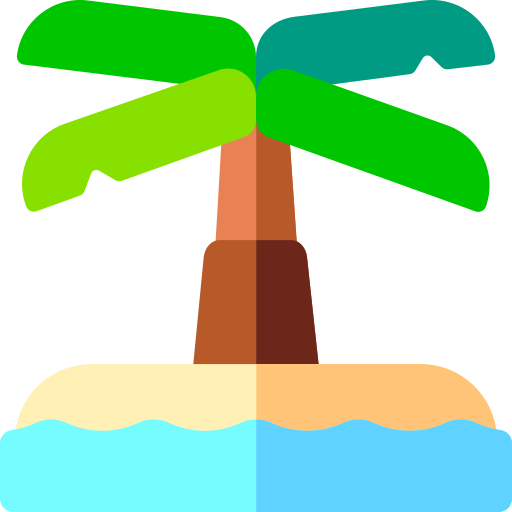 eiland Basic Rounded Flat icoon