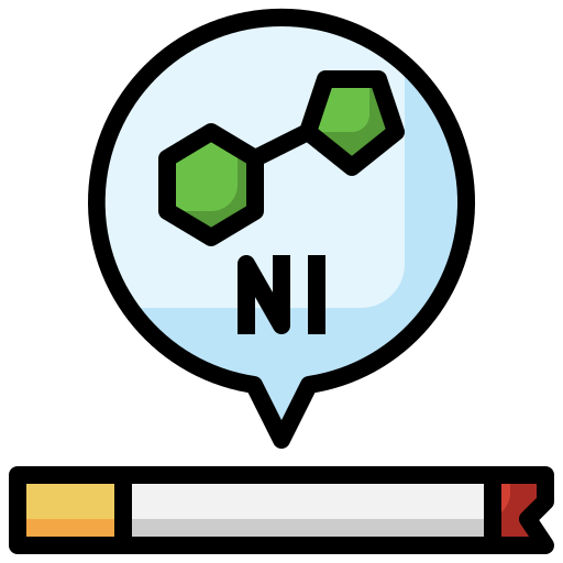 nicotine Surang Lineal Color Icône