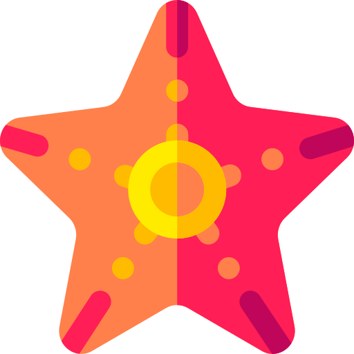 estrelas do mar Basic Rounded Flat Ícone