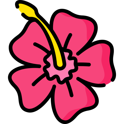 hibisco Special Lineal color icono