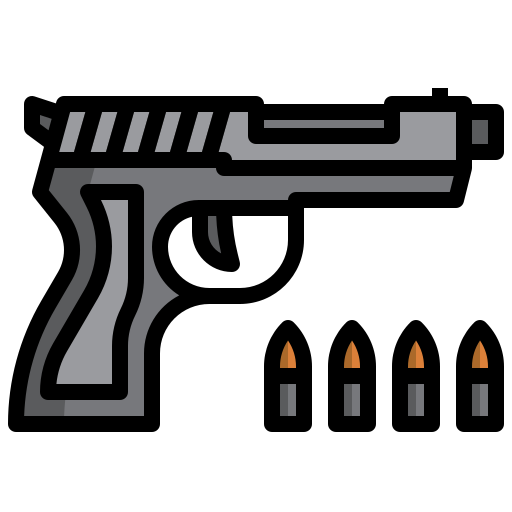 Pistol Surang Lineal Color icon