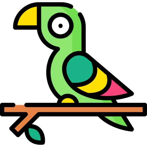 papuga Special Lineal color ikona