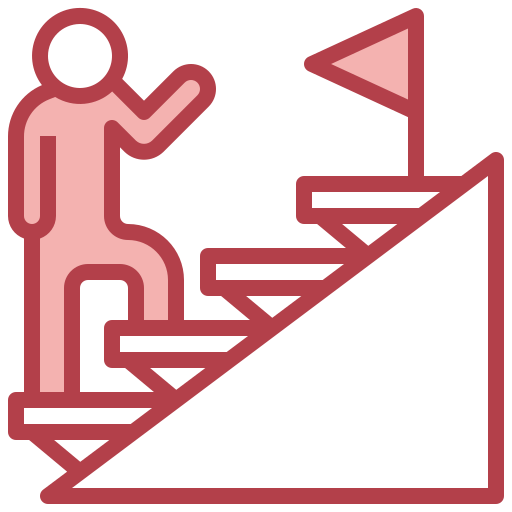 Stairs Surang Red icon