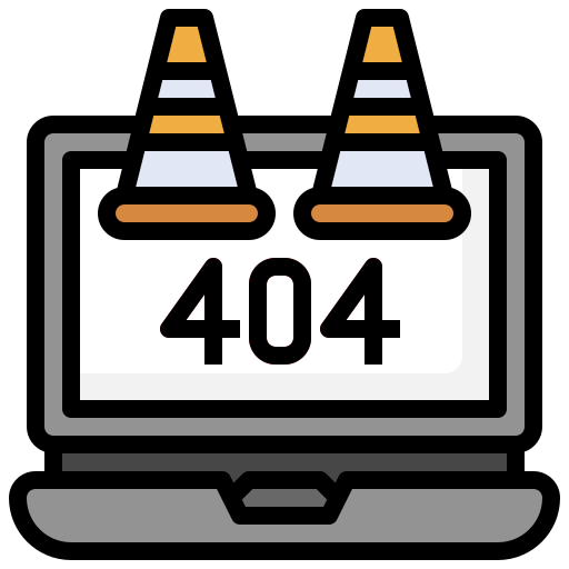 404 error Surang Lineal Color icon