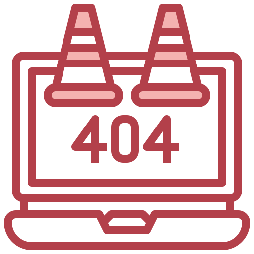 404 error Surang Red icon