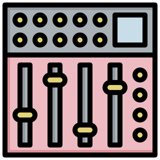 mezclador de sonido Surang Lineal Color icono