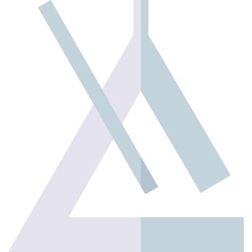 trójkąt Basic Straight Flat ikona