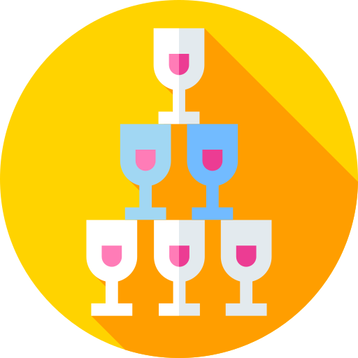 Cocktail Flat Circular Flat icon