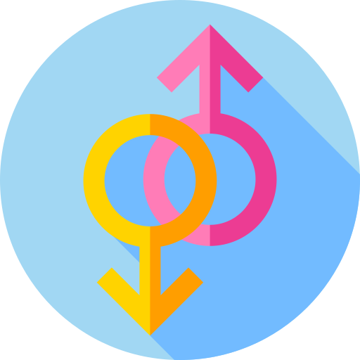 homosexual Flat Circular Flat icono