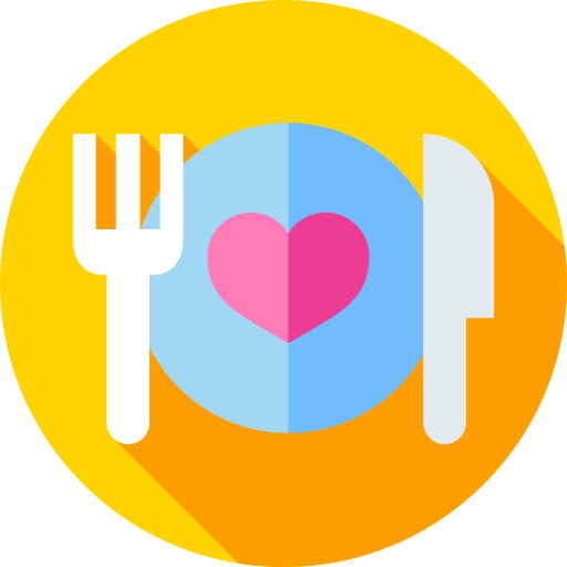 obiad weselny Flat Circular Flat ikona