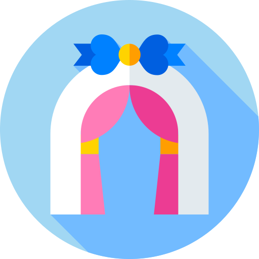 arco de boda Flat Circular Flat icono