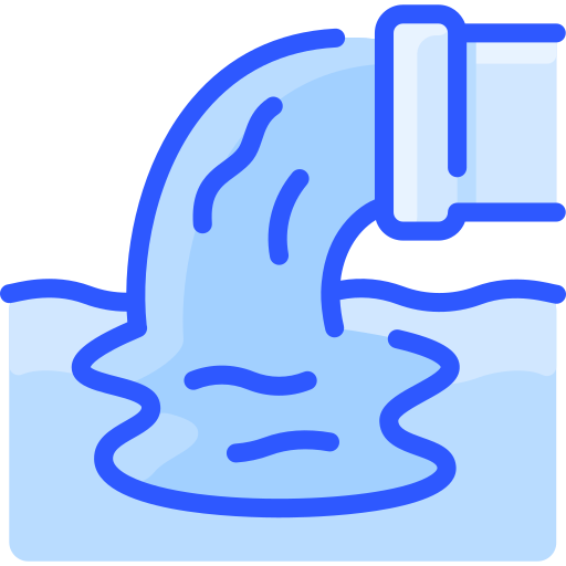 Water pollution Vitaliy Gorbachev Blue icon