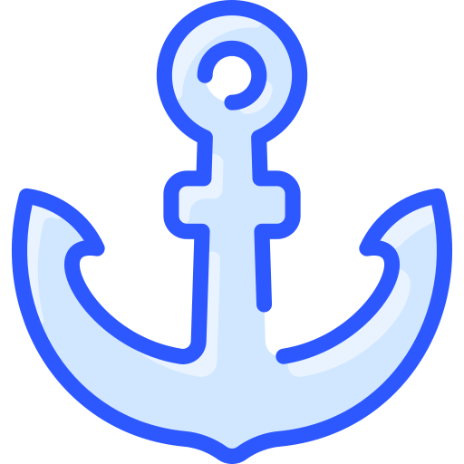 Ship anchor Vitaliy Gorbachev Blue icon