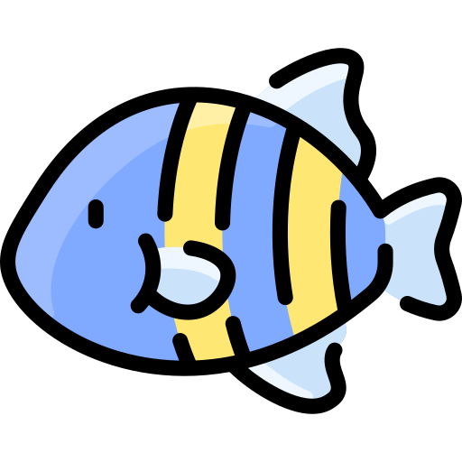 물고기 Vitaliy Gorbachev Lineal Color icon