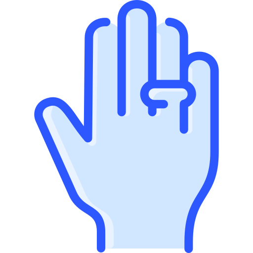 mão Vitaliy Gorbachev Blue Ícone