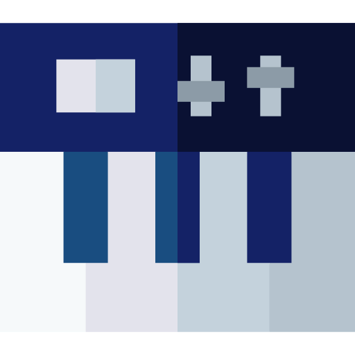 piano Basic Straight Flat icoon