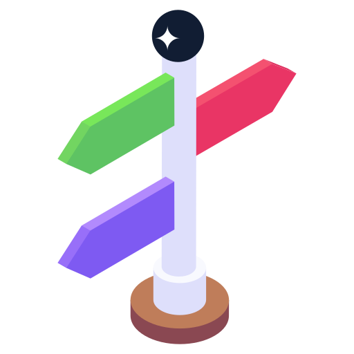 Signpost Generic Isometric icon