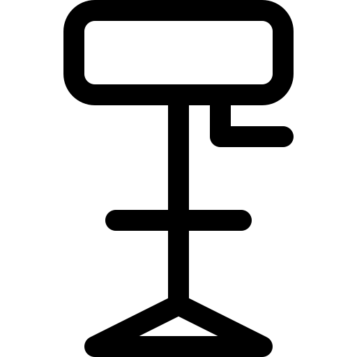 tamborete Basic Rounded Lineal Ícone