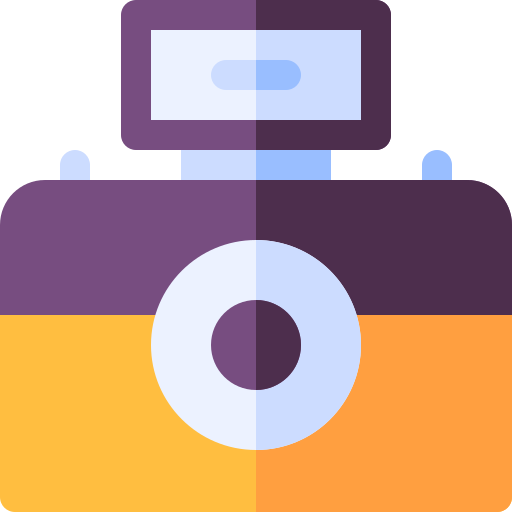 fotoapparat Basic Rounded Flat icon