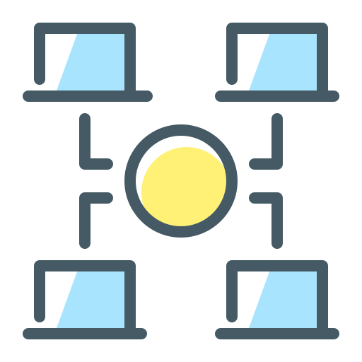 Network connection Generic Color Omission icon