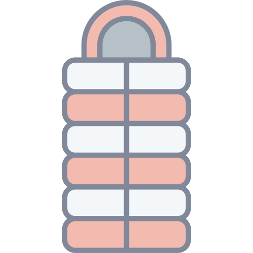 bolsa de dormir Generic Outline Color icono