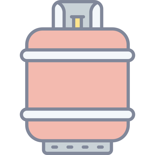 Gas cylinder Generic Outline Color icon