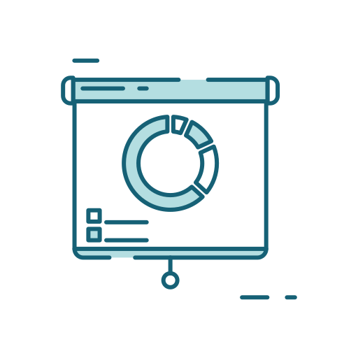 gráfico circular Generic Fill & Lineal icono