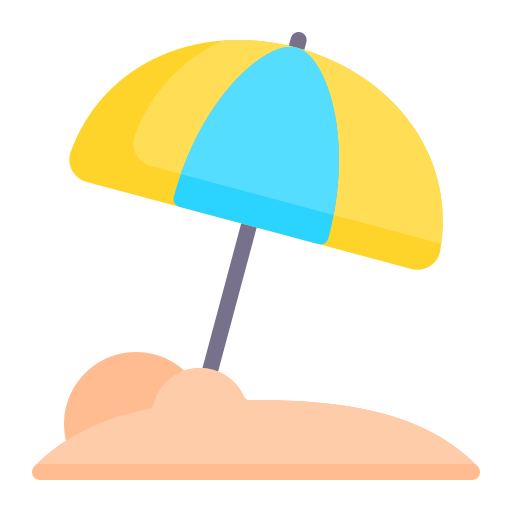 ombrellone da spiaggia Generic Flat icona