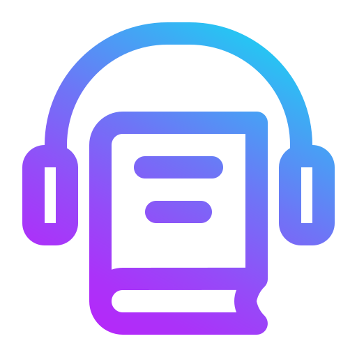 Audio book Generic Gradient icon