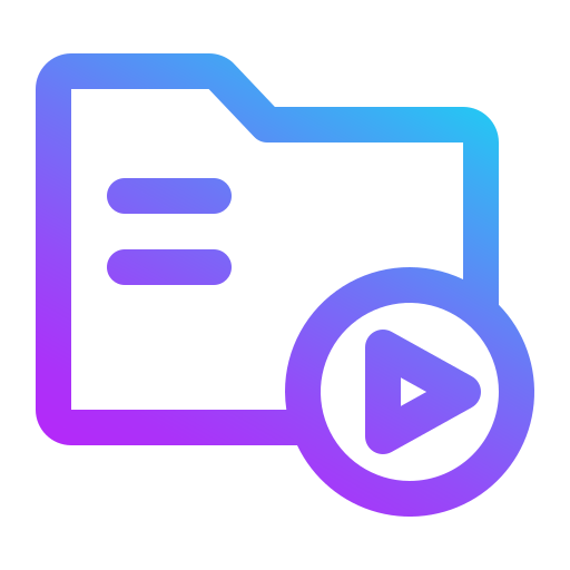 videoordner Generic Gradient icon