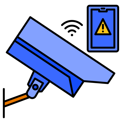 sistema de seguridad Generic Outline Color icono