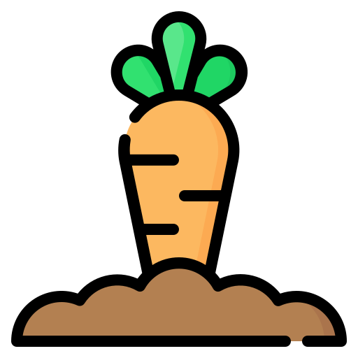 Carrot Generic Outline Color icon