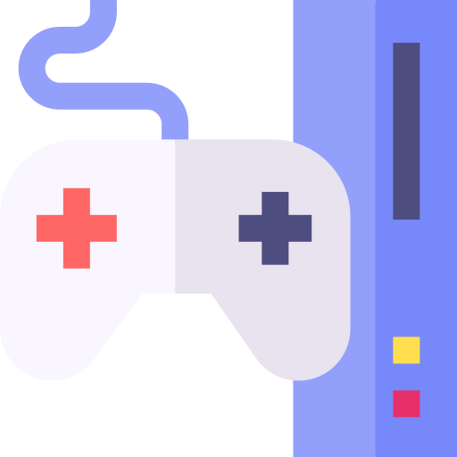 Game console Basic Straight Flat icon