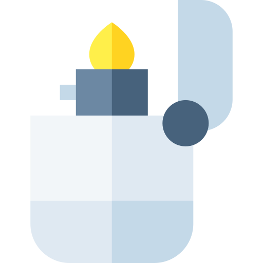 encendedor Basic Straight Flat icono