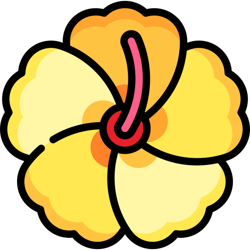 hibisco Special Lineal color icono