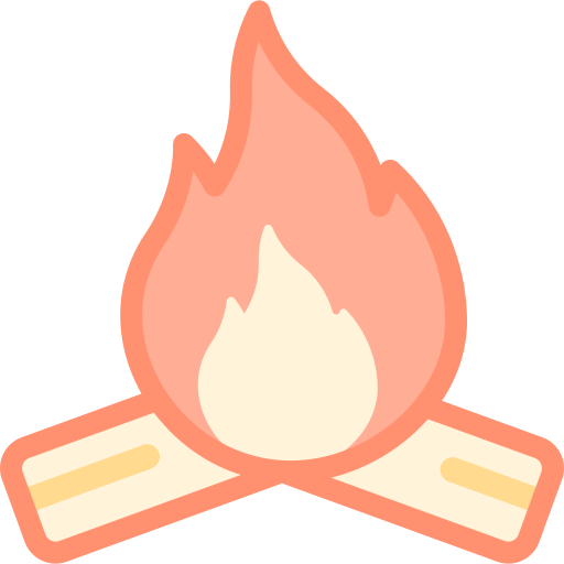 Campfire Detailed color Lineal color icon