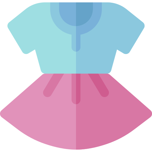 vestido de bebé Basic Rounded Flat icono