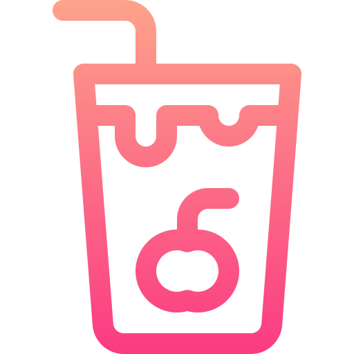 Cocktail Basic Gradient Lineal color icon