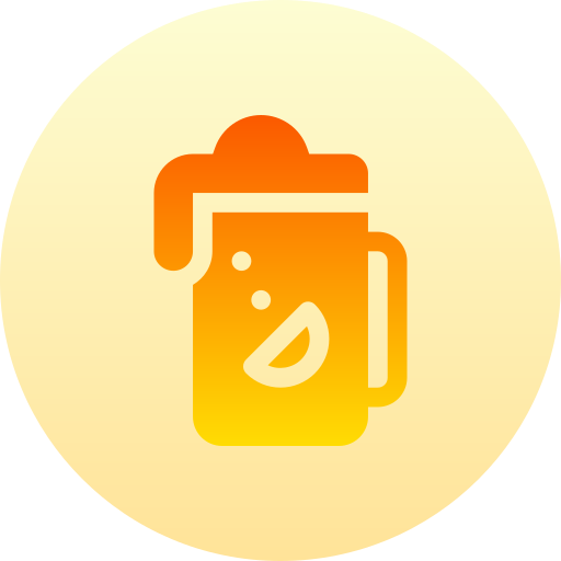 맥주 Basic Gradient Circular icon