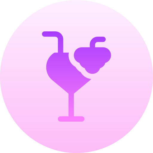 Cocktail Basic Gradient Circular icon
